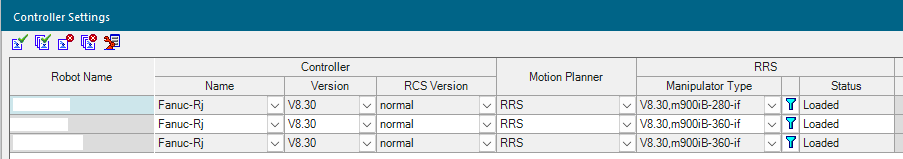 Example RCS Controller Selection