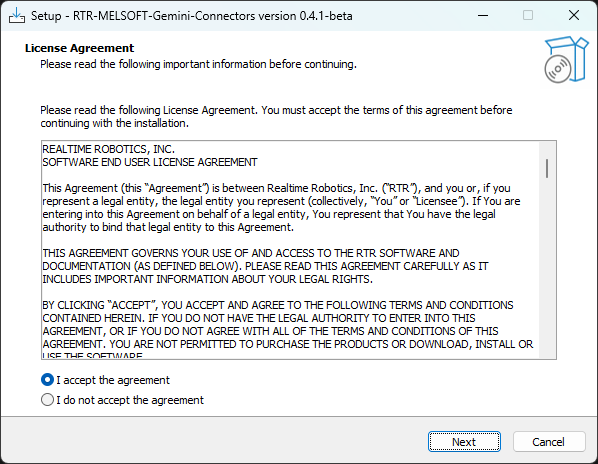 Gemini Installer License Agreement