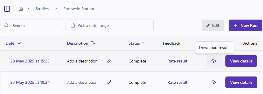 Resolver Download Results