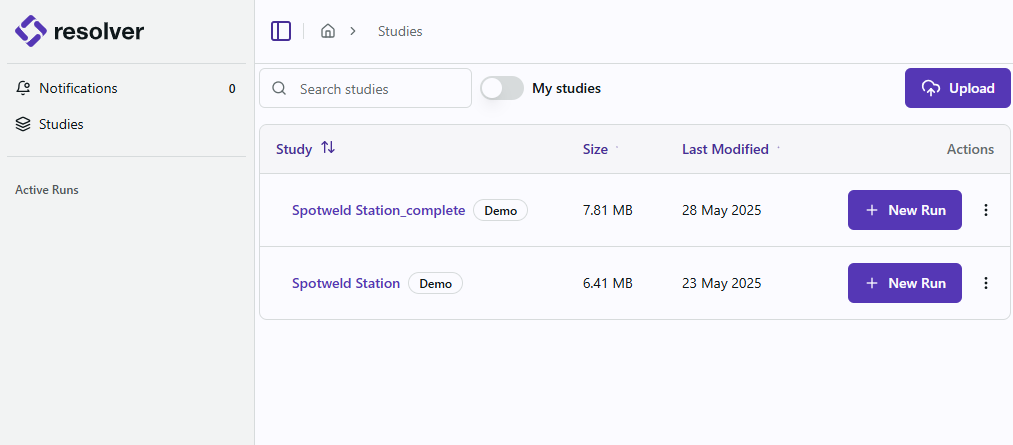 Resolver Studies Page