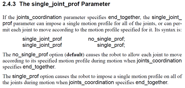 Single Joint Prof Description