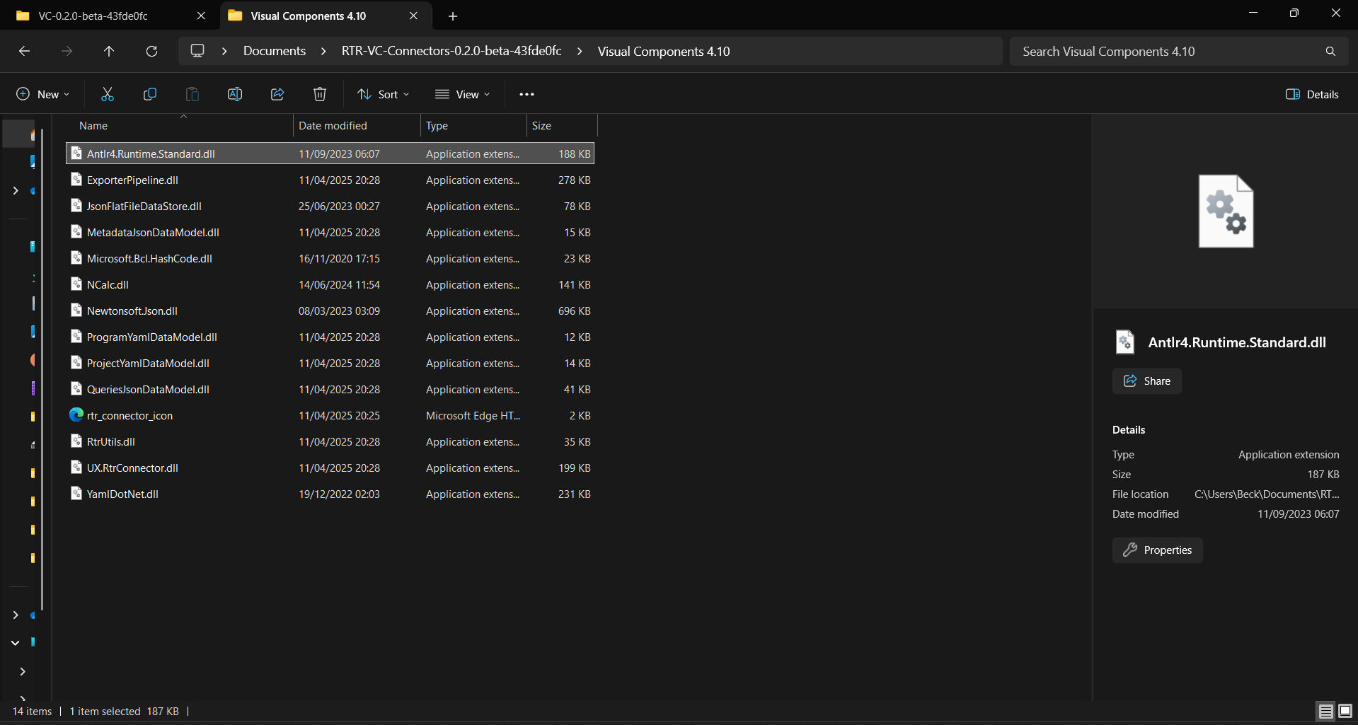 DLL Properties