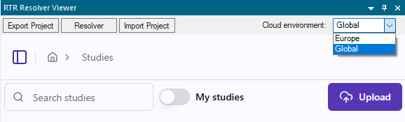 Select Cloud Environment